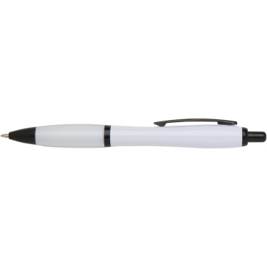 Logotrade promotional merchandise photo of: Nash recycled plastic ballpoint pen with black trims (black ink)
